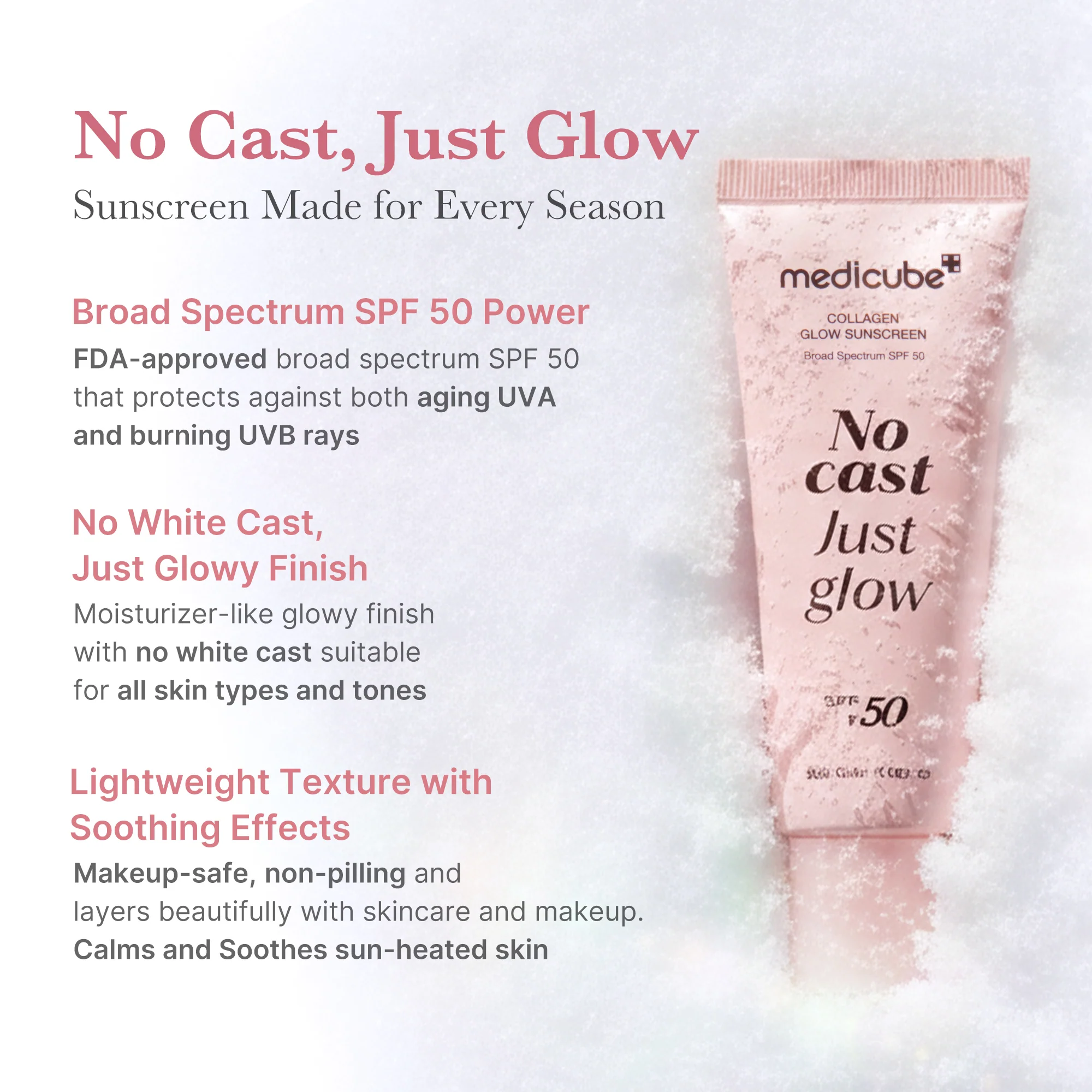 [Subscr.] No Cast Just Glow Collagen Sunscreen - Image 2