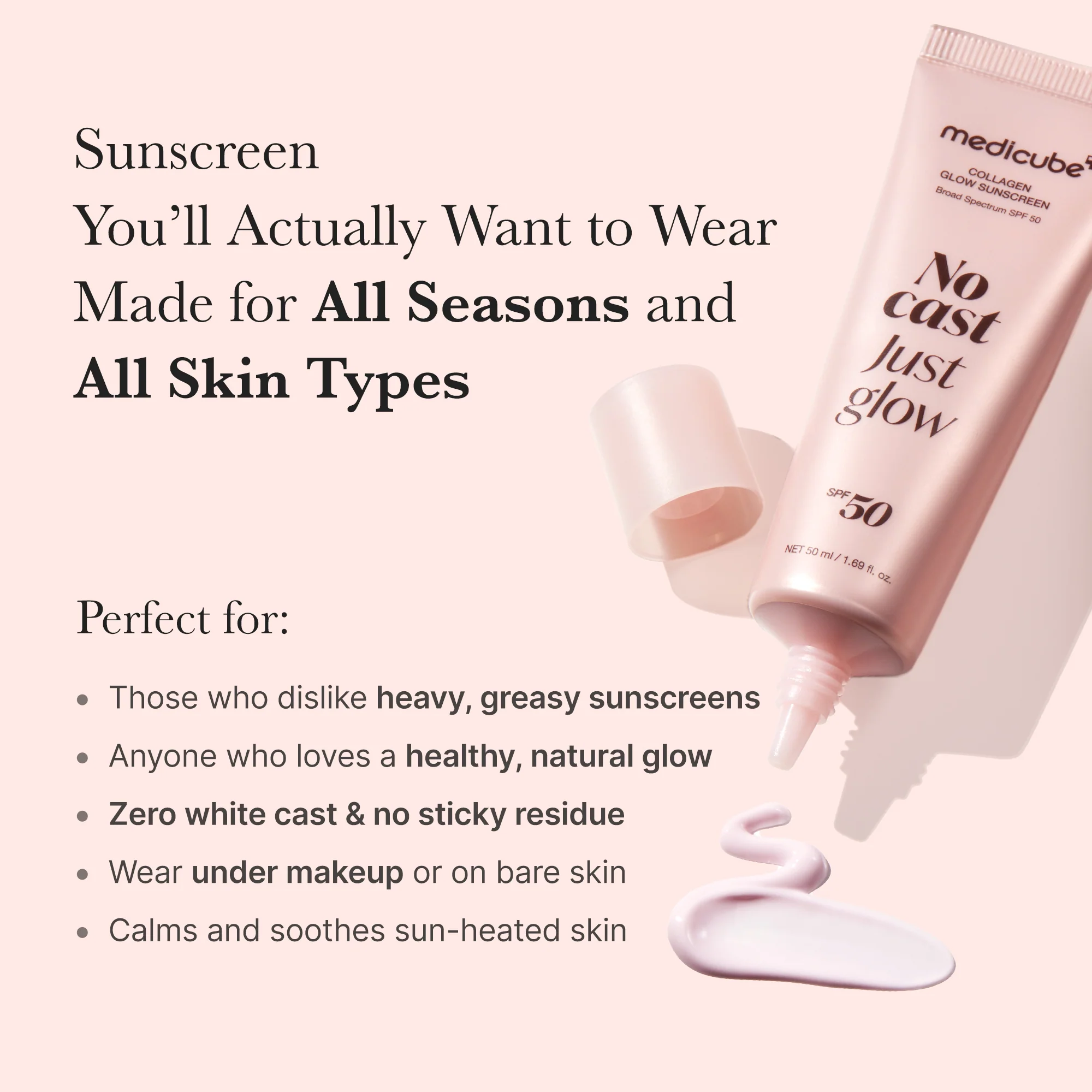 [Subscr.] No Cast Just Glow Collagen Sunscreen - Image 5