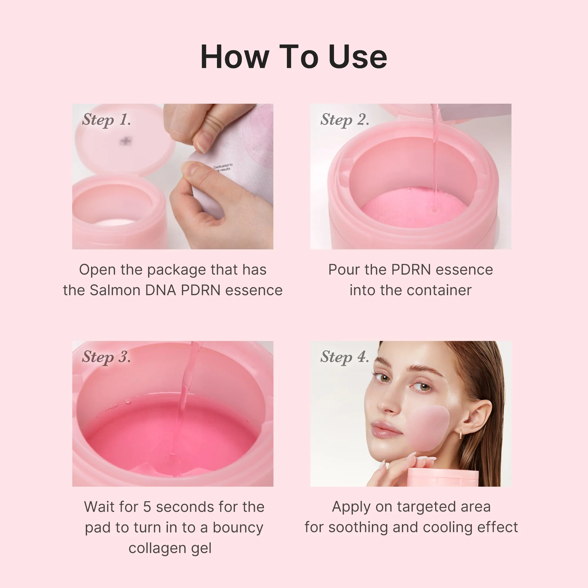 PDRN Pink Collagen Gel Toner Pad - Image 7